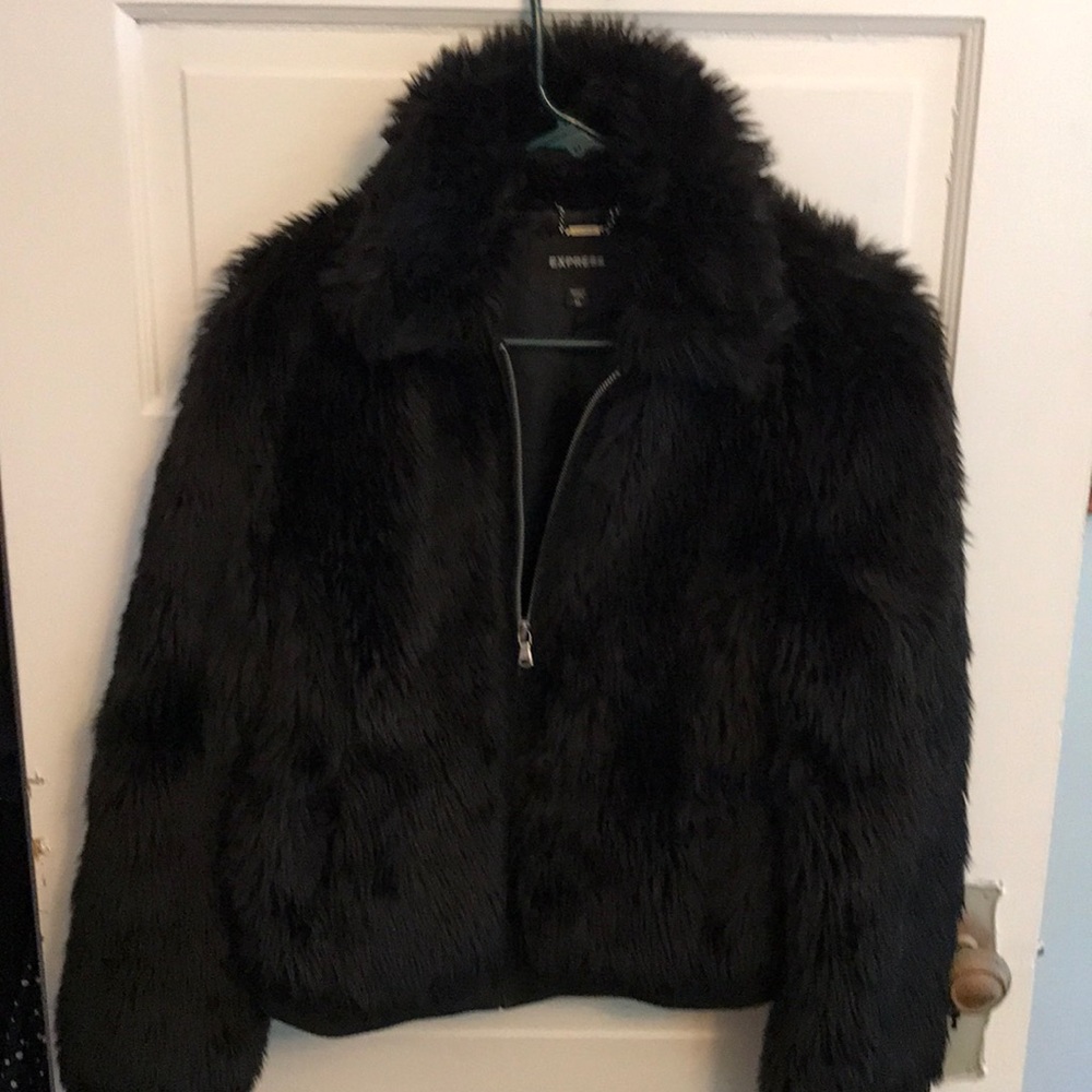 Fuzzy stylish Express Coat
